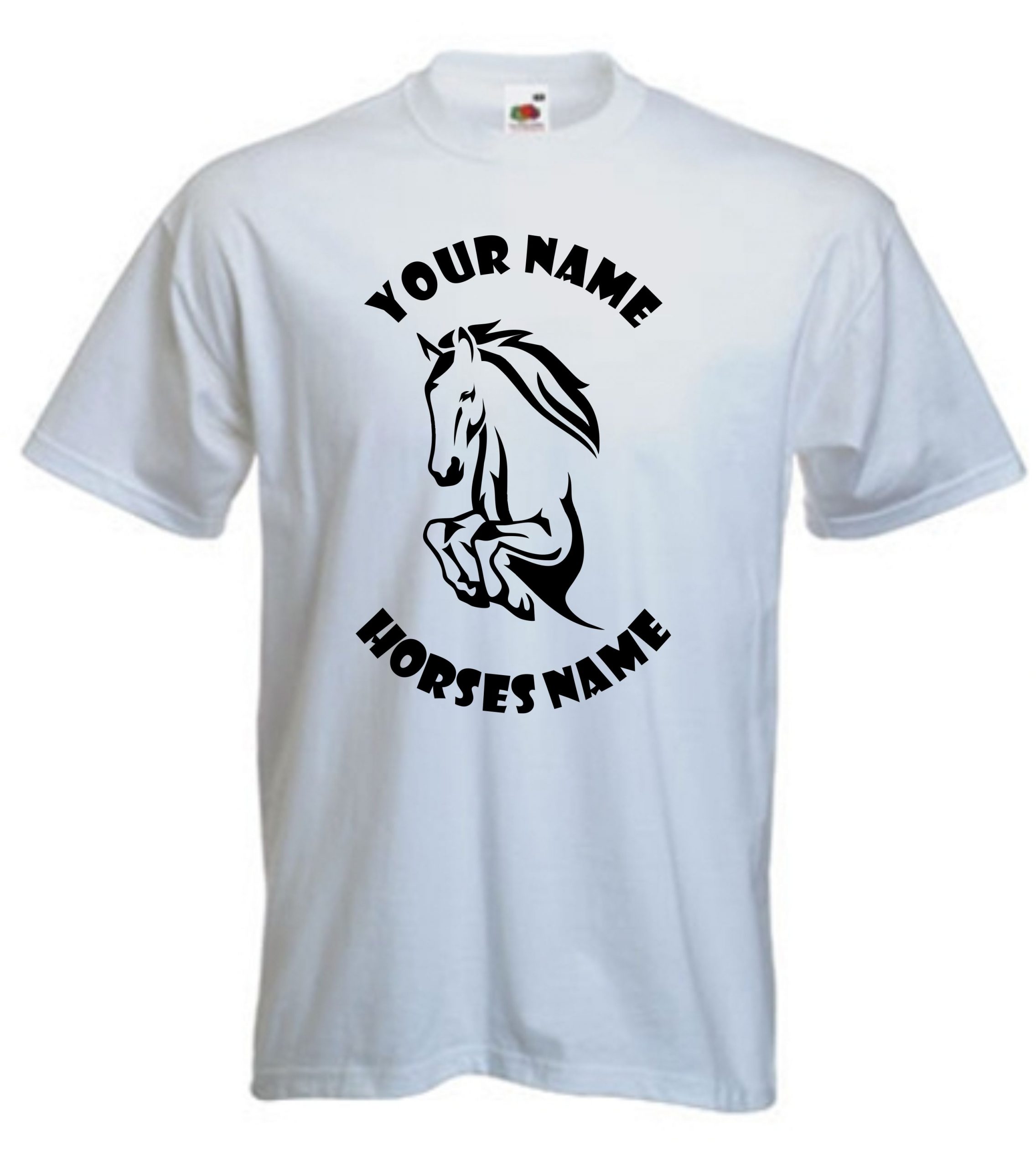 Stallion Horse Riding Kids T-Shirt, Horseriding Personalised TShirt - Image 3