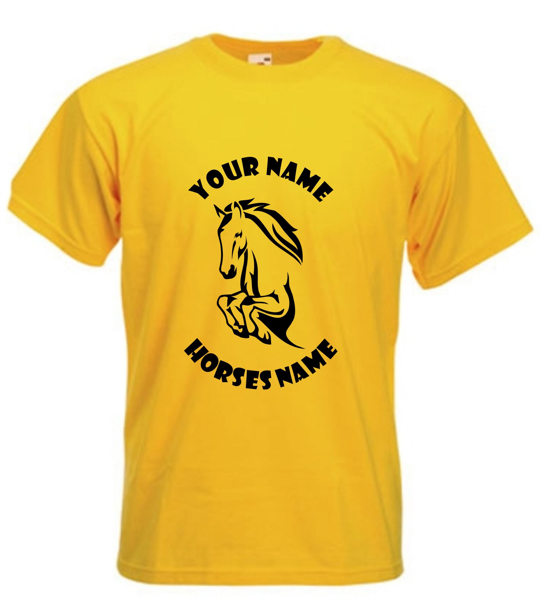 Stallion Horse Riding Kids T-Shirt, Horseriding Personalised TShirt - Image 2