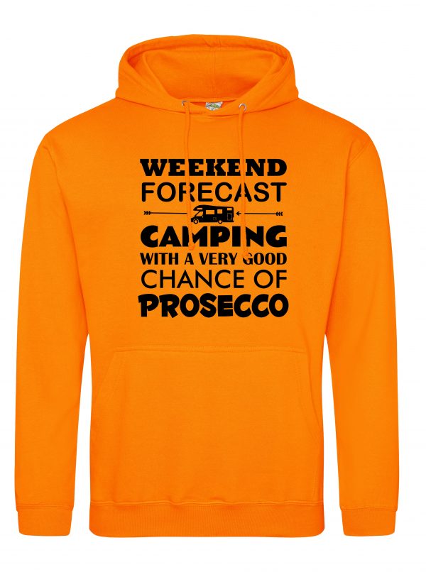 Motorhome Hoodie, Prosecco Motorhome Hoody, Camping Prosecco Hoody Alcohol Funny Hooded Sweat