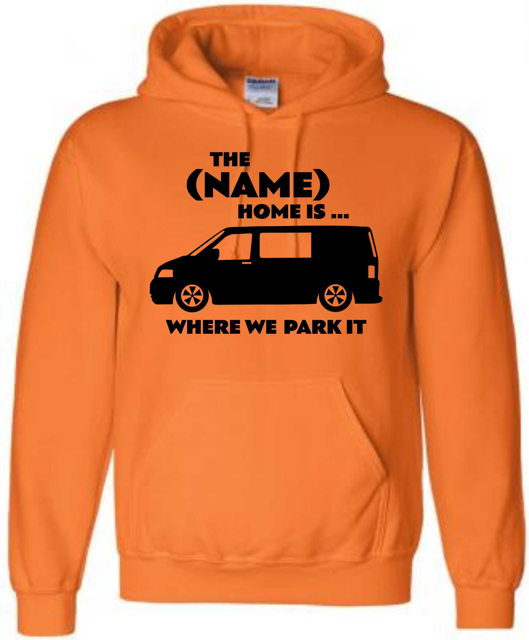 Kids Personalised Campervan Park It Hoodie, Camping Hoody, Name Hooded Sweat - Image 4