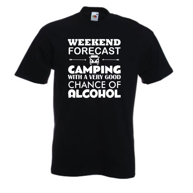Camping T-Shirt, Camper Tshirt, Campervan T-Shirt, Funny TShirt, Camper Alcohol