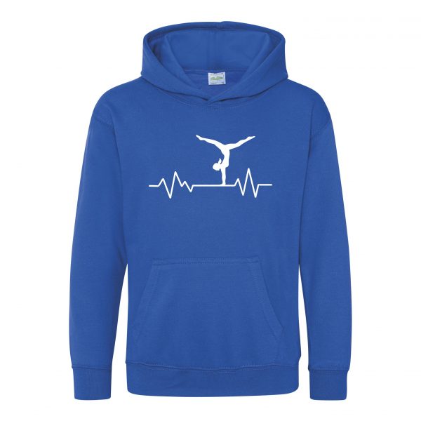 Kids Heartbeat Gymnast Hoodie, Gymnastic Hoody, Dancing Hooded Sweat Dancer - Image 9