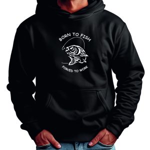Born to Fish Hoodie, Fishing Hoody, Fisherman Hooded Sweat