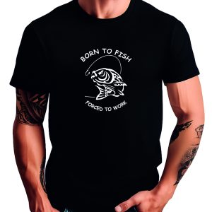 Born to Fish T-Shirt, Fishing TShirt, Fisherman T Shirt, Carp, Angling, Angler