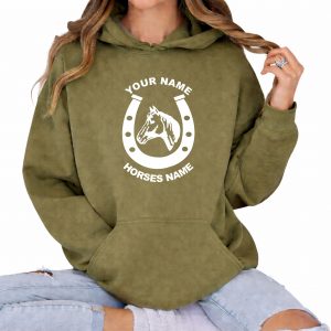 Horseshoe Horse Riding Hoodie - Equestrian Horseriding Hoody