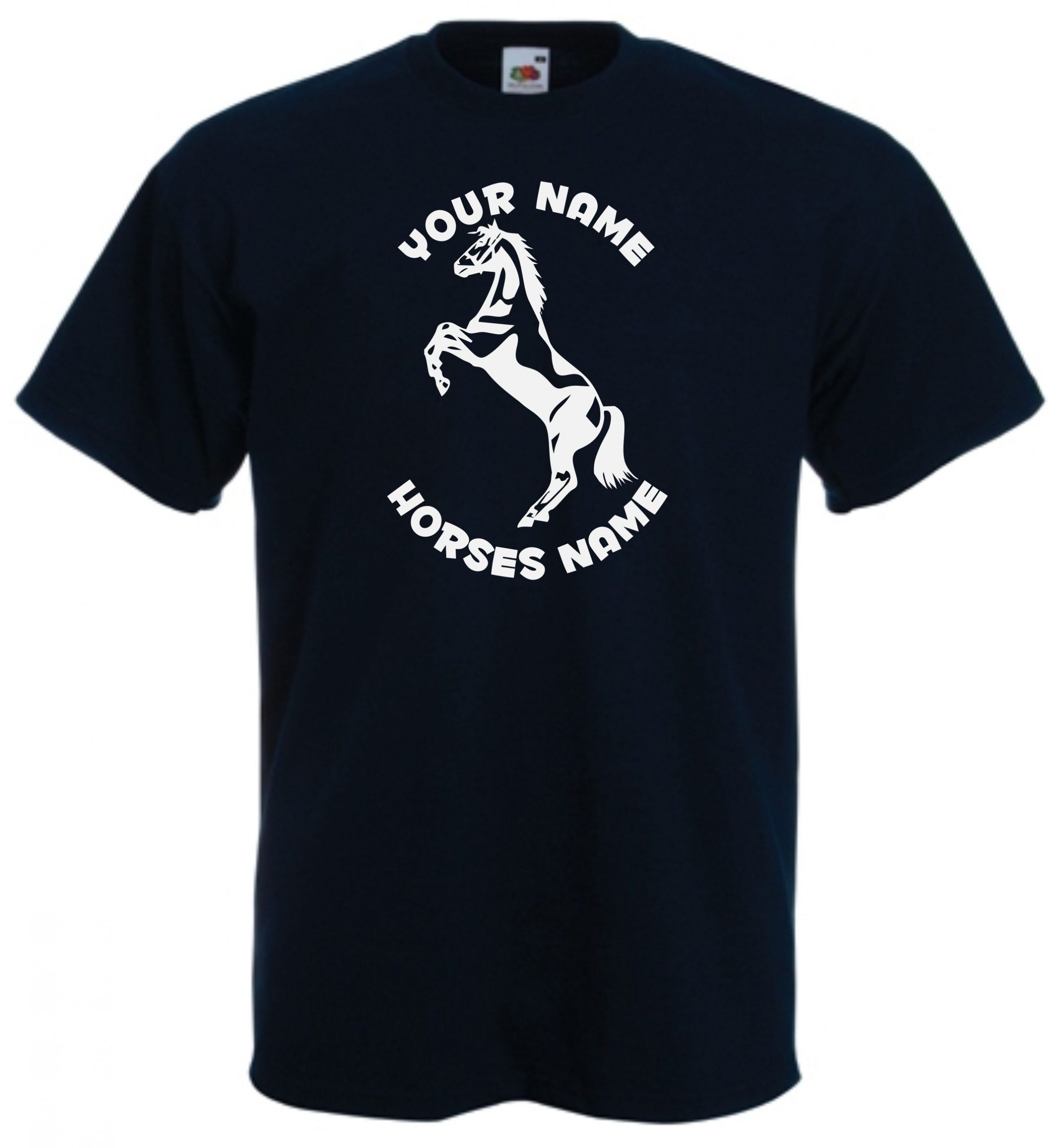 Stallion Rearing Horse Riding Kids T-Shirt, Horseriding Personalised TShirt - Image 5