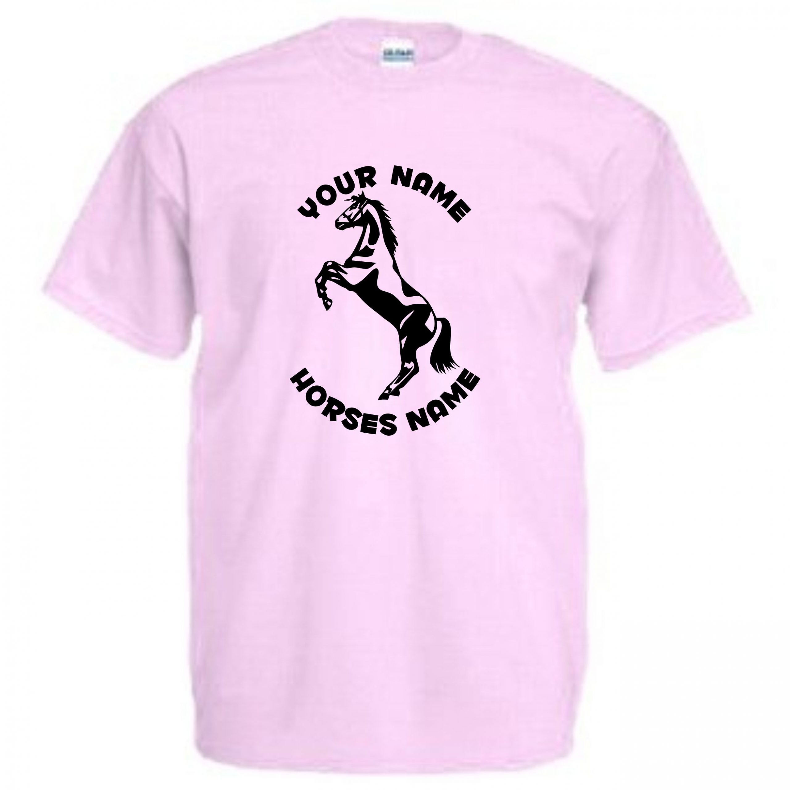 Stallion Rearing Horse Riding Kids T-Shirt, Horseriding Personalised TShirt