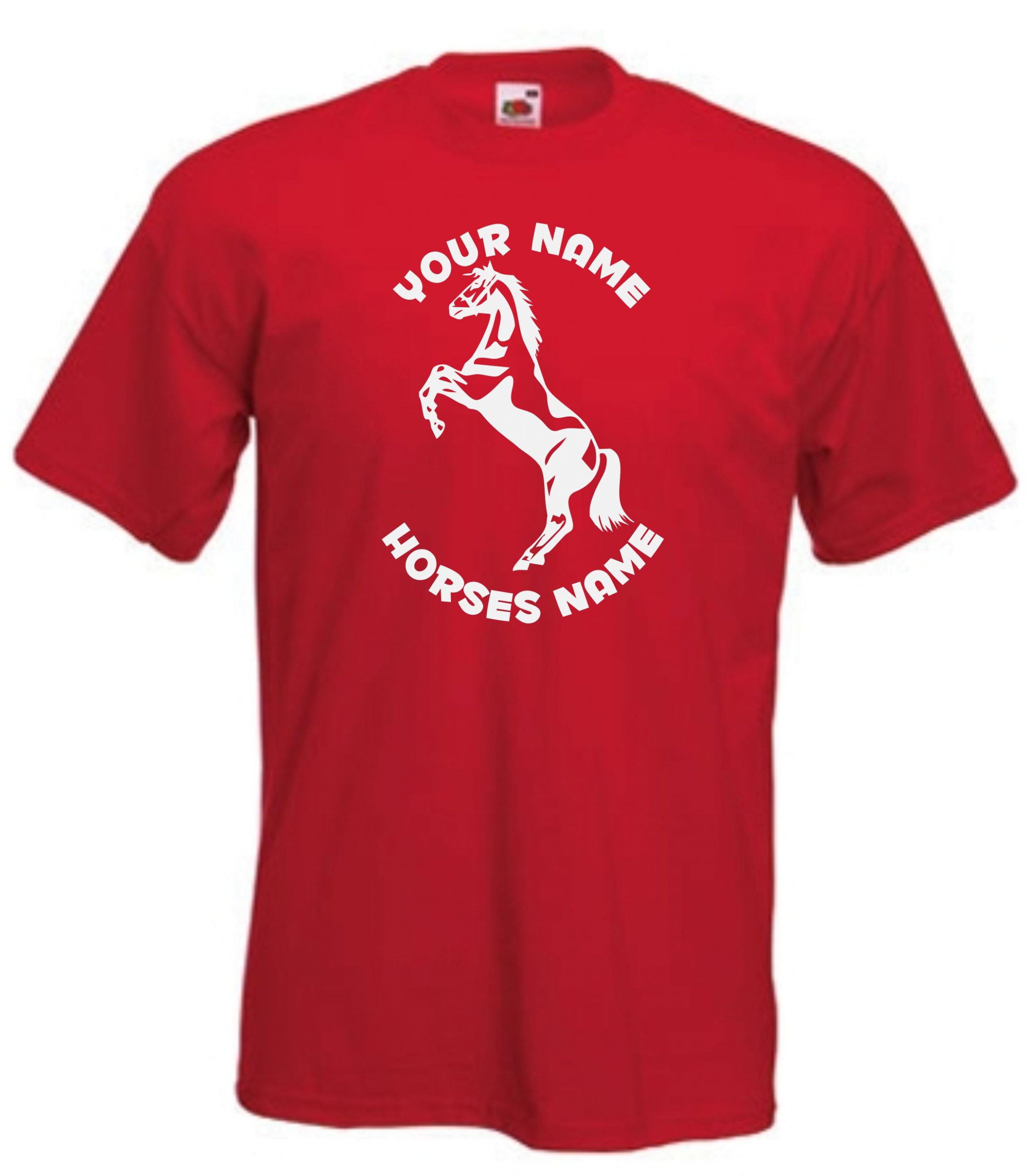 Stallion Rearing Horse Riding Kids T-Shirt, Horseriding Personalised TShirt - Image 4