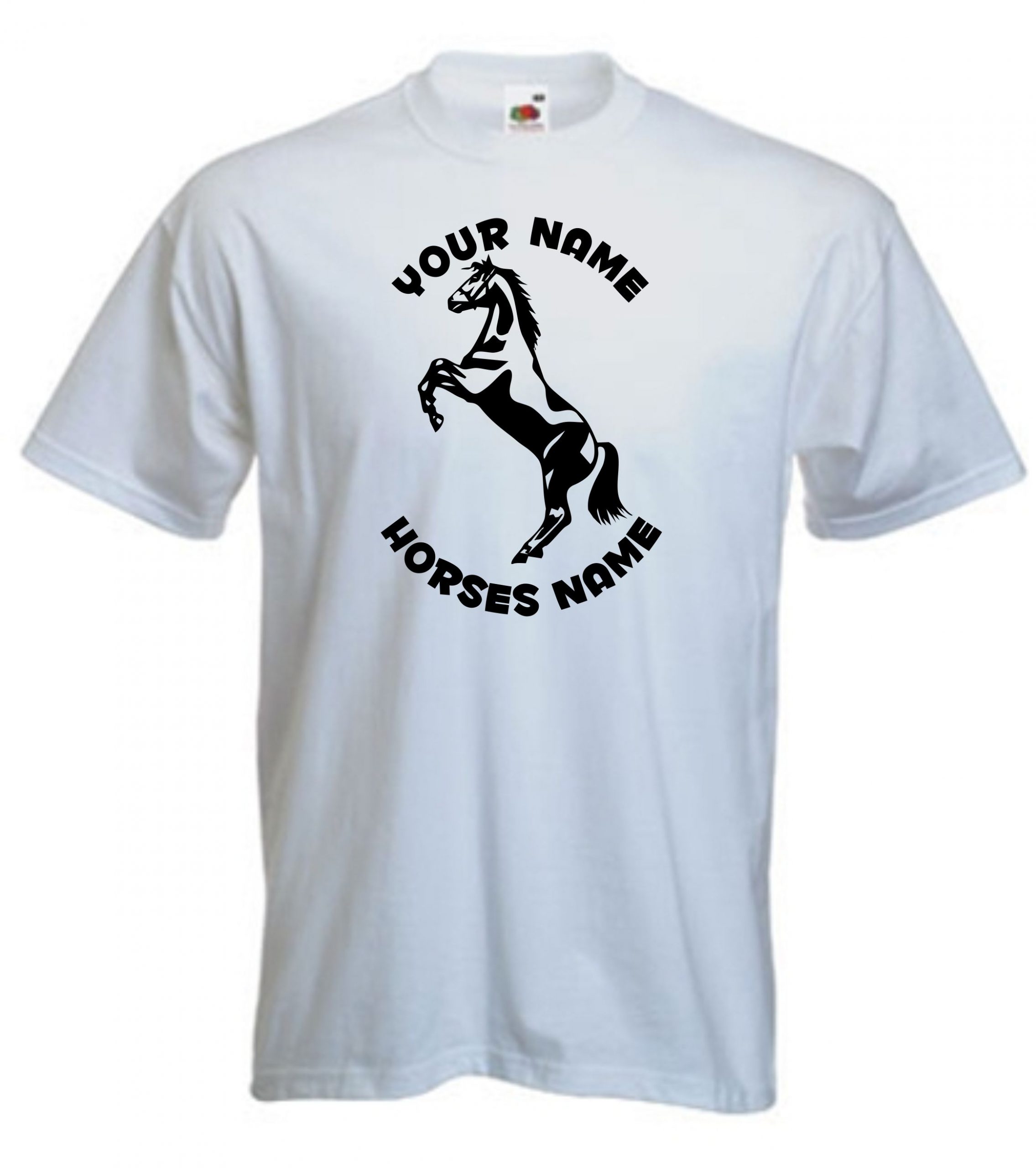 Stallion Rearing Horse Riding Kids T-Shirt, Horseriding Personalised TShirt - Image 3