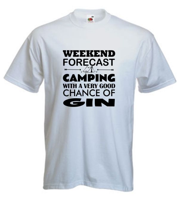 Tent Gin T-Shirt, Camping Tshirt, Gin T Shirt, Glamping Funny Drinking T-Shirt, Alcohol - Image 3