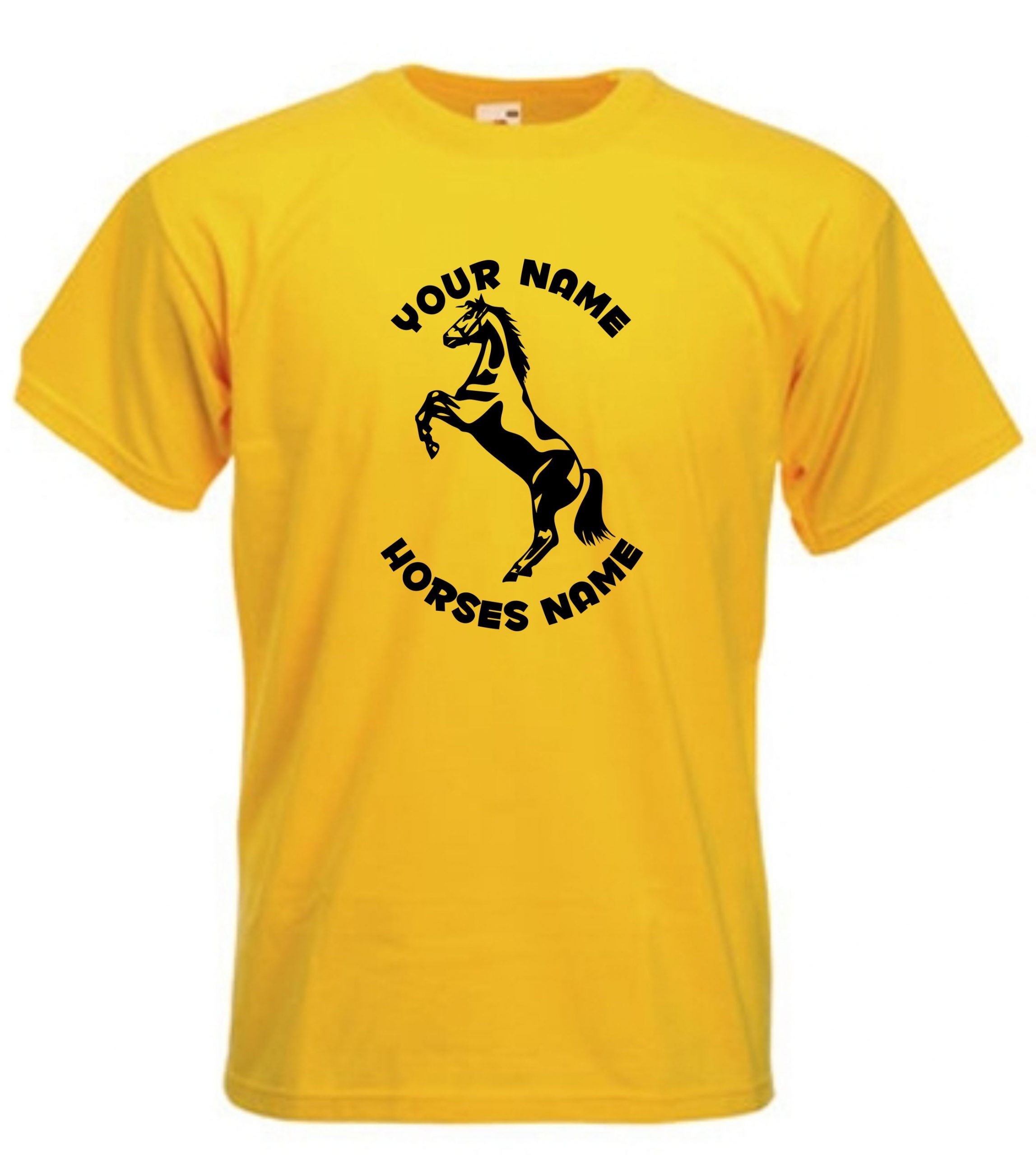 Stallion Rearing Horse Riding Kids T-Shirt, Horseriding Personalised TShirt - Image 2