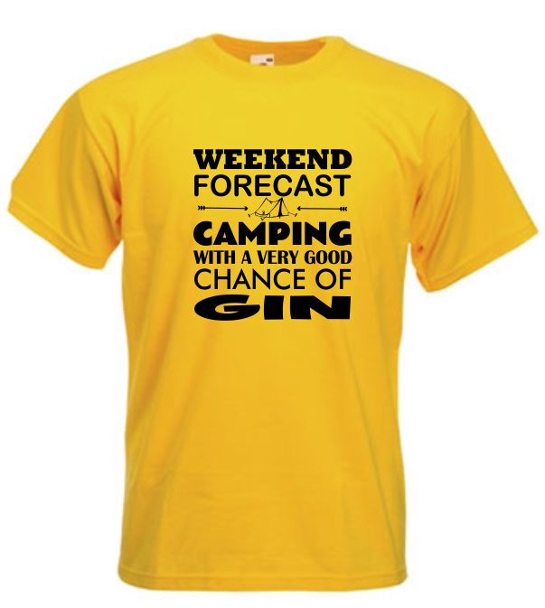 Tent Gin T-Shirt, Camping Tshirt, Gin T Shirt, Glamping Funny Drinking T-Shirt, Alcohol - Image 2