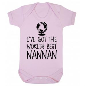 World's Best Nannan Baby funny Bodysuit, Babygrow, Baby Vest