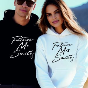 Future Mr and Mrs Hoodie, Pre Wedding Hoodie, Engagement Hoodie, Engagement Gift, Bride To Be Present