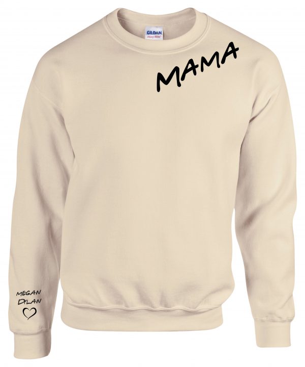 Mama Sweater Personalised, Mama Custom Sweatshirt with Names, Mum Name on Sleeve, Mother's Day Gift - Image 2
