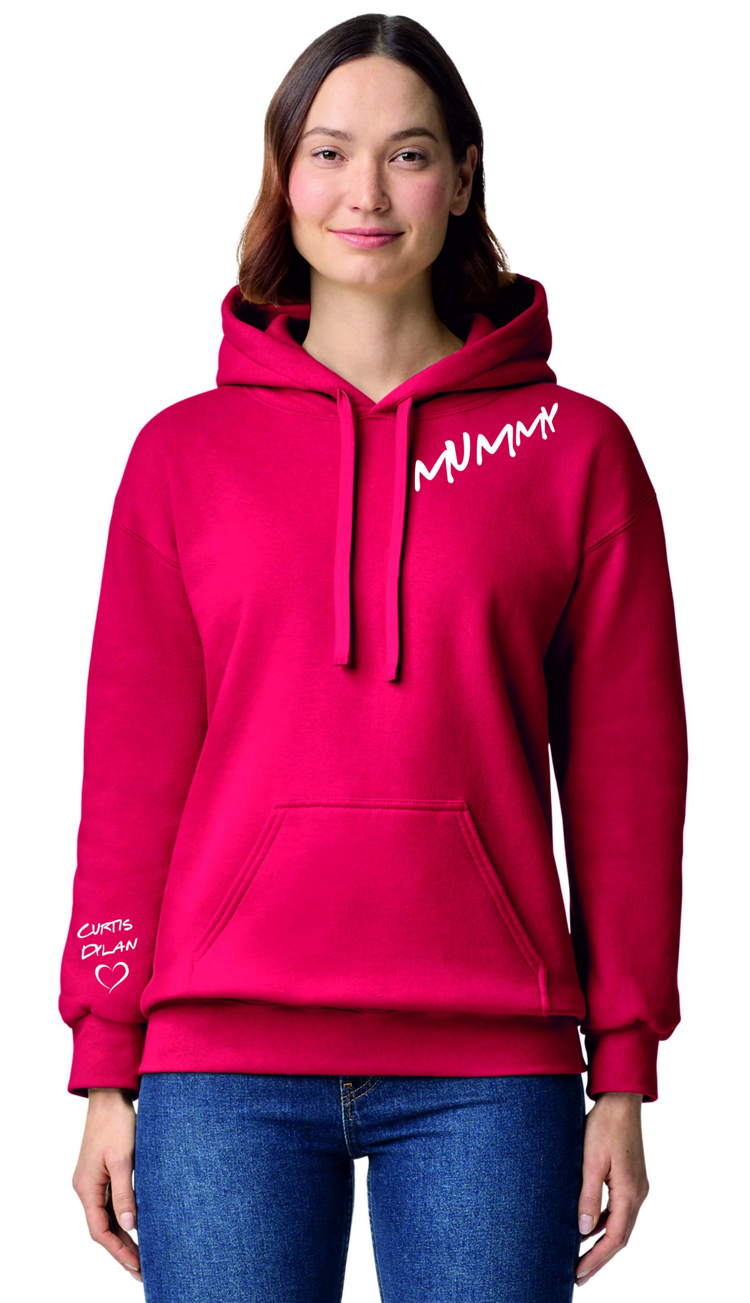 Mummy Hoodie Personalised, Custom Mummy hoodie with Names, Kids name on Sleeve, Mother's Day Gift - Image 3