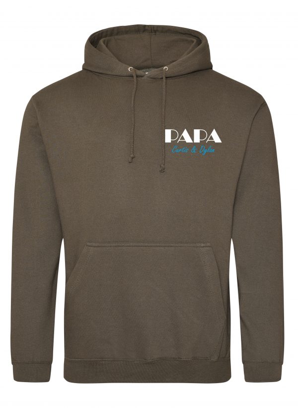 Papa Hoodie, Custom Papa hoodie with Names, Papa Kids names, Father's Day Gift (DG4) - Image 7