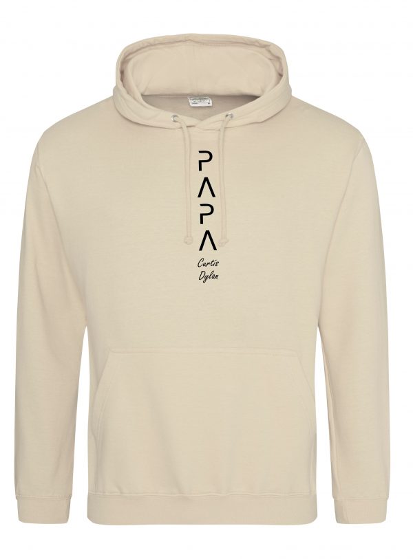 Papa Hoodie, Custom Papa hoodie with Names, Papa Kids names, Father's Day Gift (DG5N) - Image 7