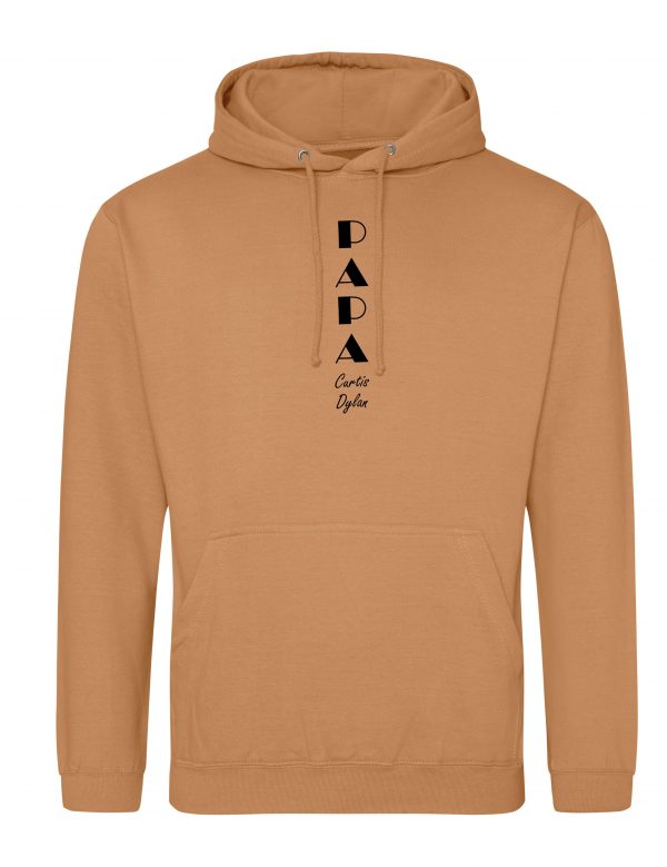 Papa Hoodie, Custom Papa hoodie with Names, Papa Kids names, Father's Day Gift (DG6N) - Image 3
