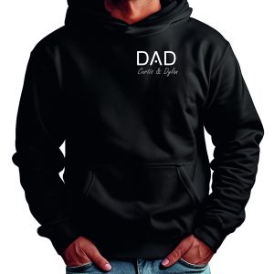 Dad Hoodie, Custom Dad hoodie with Names, Dad Kids names, Father's Day Gift (DG3N)