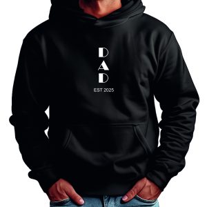 Custom Dad hoodie with Date, Papa Hoodie, Dad Established, Father's Day Gift (DG6D)