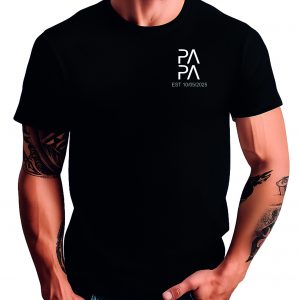 Papa Personalised Tshirt, Papa with a Date T-shirt, Custom Dad T Shirt (DG2D)