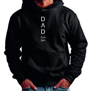 Dad Hoodie, Custom Dad hoodie with Names, Dad Kids names, Father's Day Gift (DG5N)